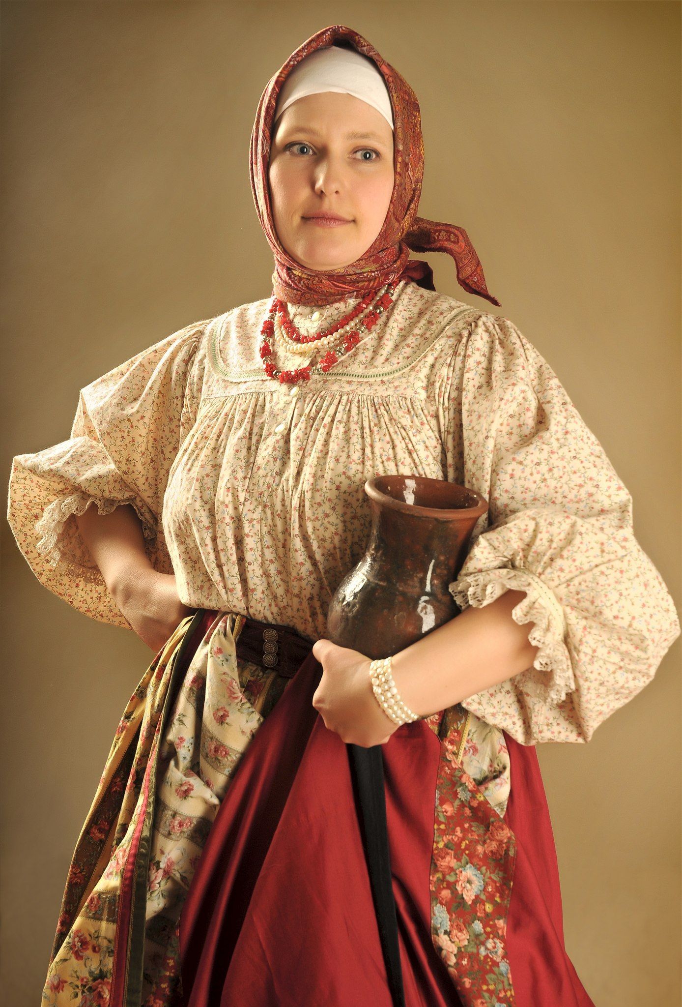 Girls in Slavic costumes in Frankfurt am Main